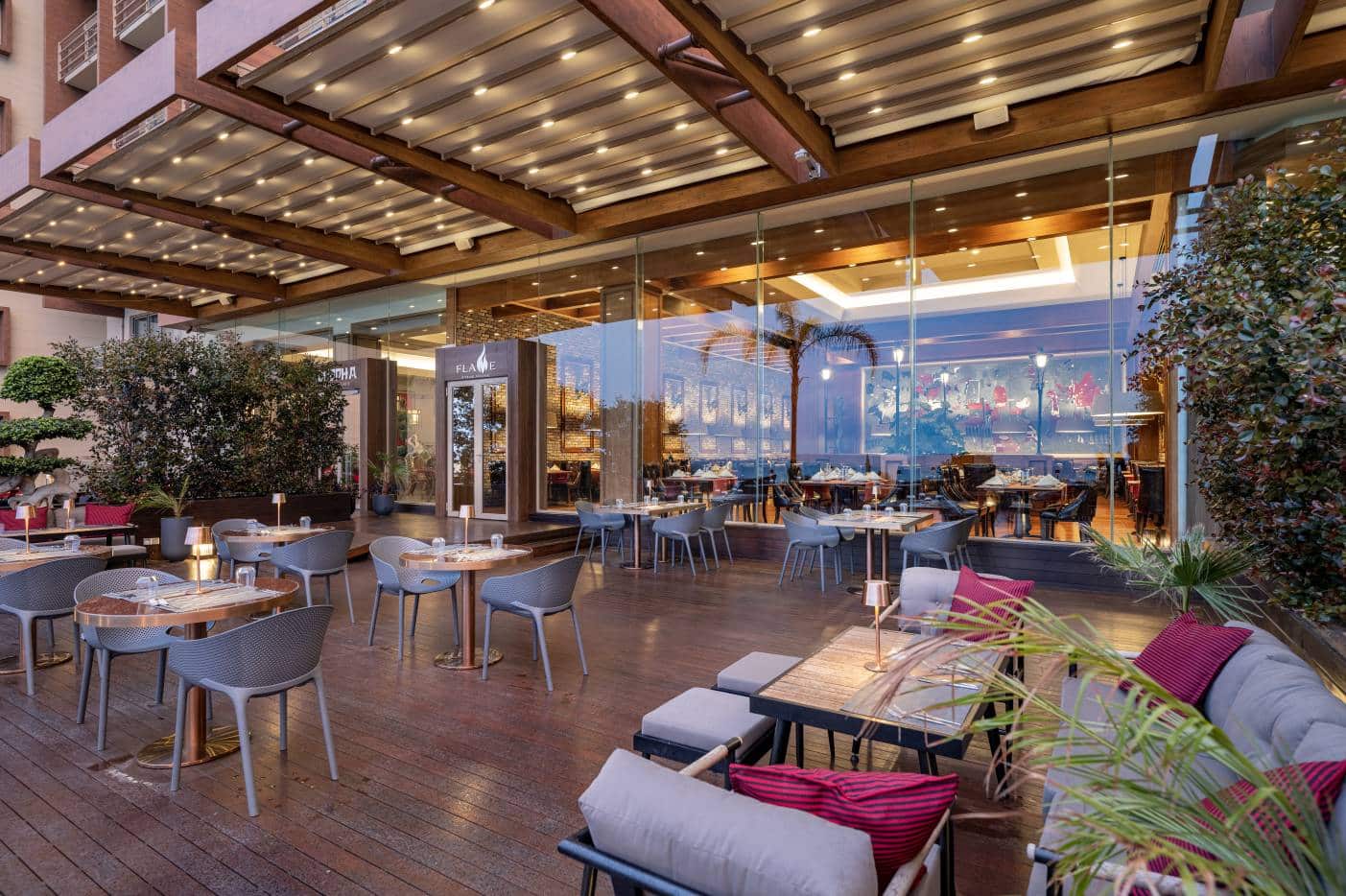 concorde luxury resort flame steak house teras