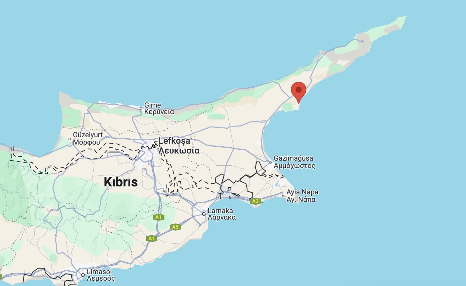 concorde luxury resort harita nerede kıbrıs