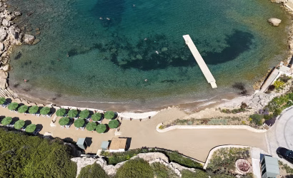 lido beach cyprus drone