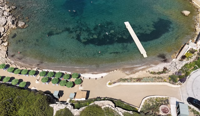 lido beach cyprus drone