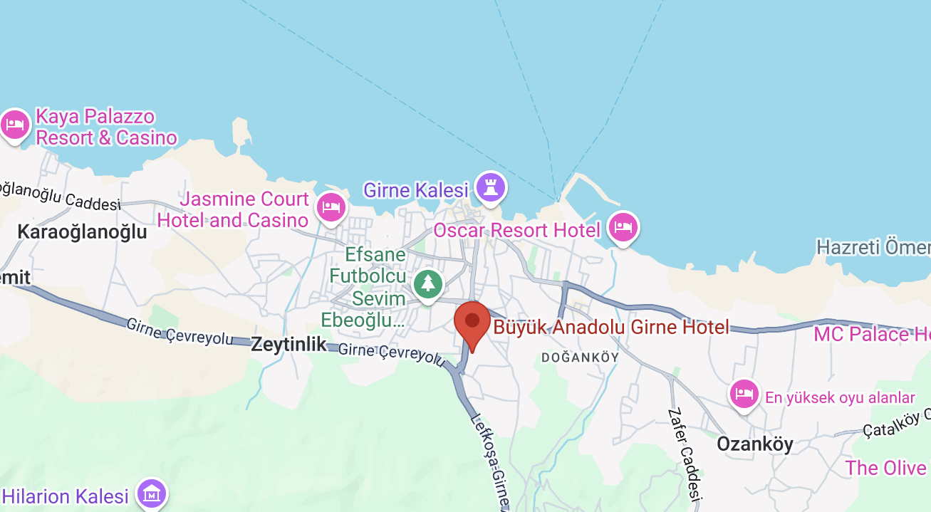 büyük anadolu girne hotel nerede