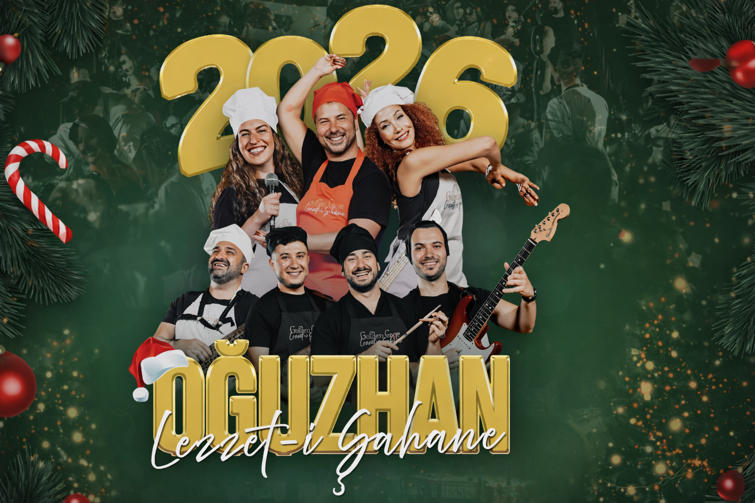 Cratos Yılbaşı Partisi 2026: Oğuzhan ve Lezzet-i Şahane Orkestrası ile Golden Cage’de Canlı Müzik Gecesi